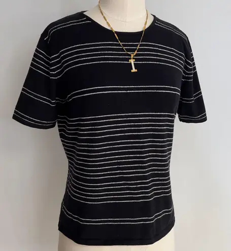 Amanda Smith Stripes Knit Top