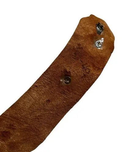 Unique Handmade Leather 3D Floral Accent Belt.