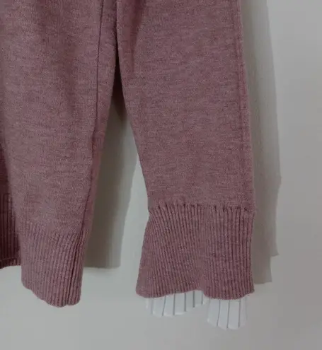 Vila Milano Ñ Women Light Layered Pink Sweater Size M