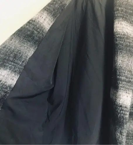 SOIA & KYO Alpaca, Mohair, Wool Blend Long Peacoat Grey Black size S