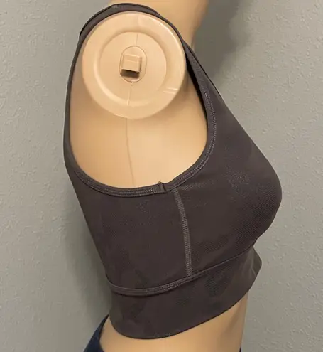 Mona B Camo Foil Style AT3038 Sports Bra Brown Size Small