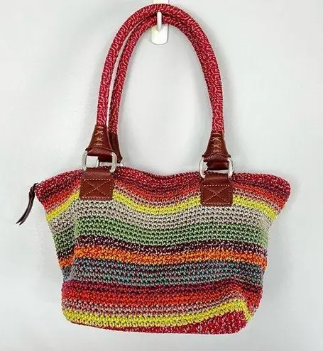 The Sak  Y2K Multicolor Woven Boho Mini Satchel