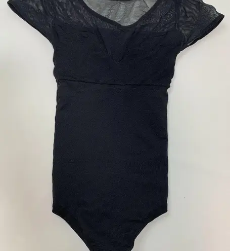 Black Thong Leotard Black Size M