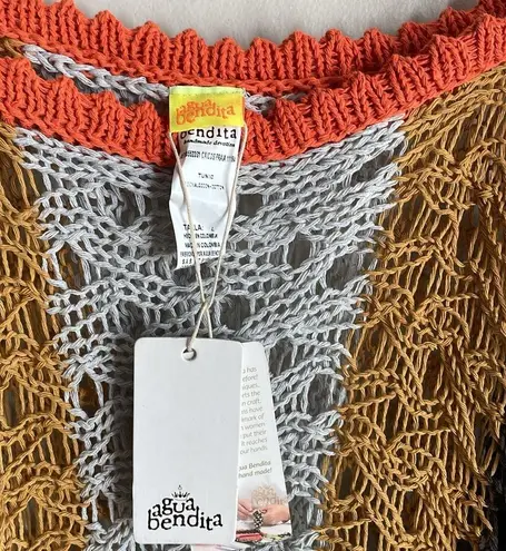 Agua Bendita Calicos Crochet Tunic Cover-Up