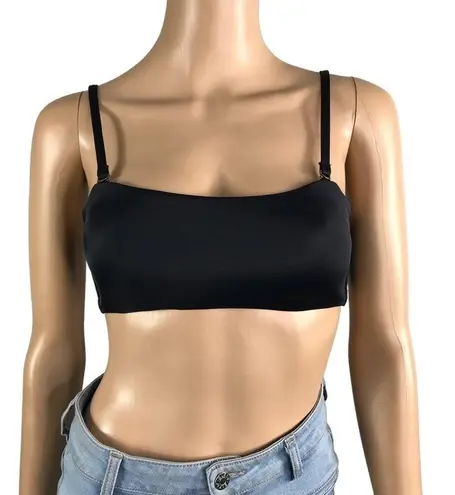 ANDIE Swim Top Women Sz S Black Bora Bora Convertible Retro Feminity Grunge NWT