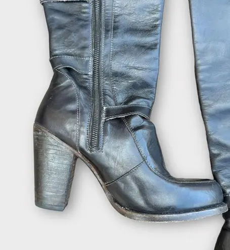 Bed Stu  Statute Tall Heeled Leather Boots