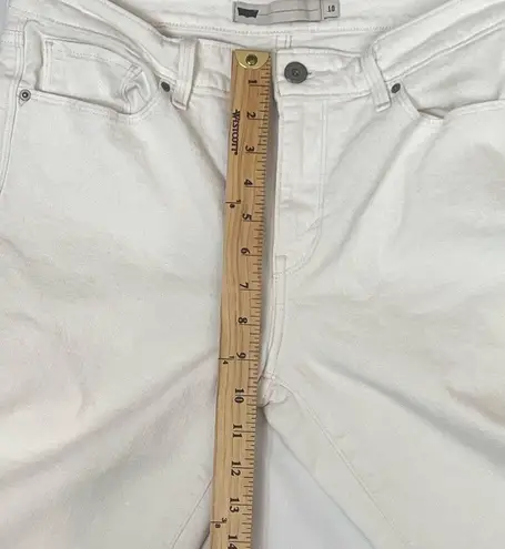 Levi's Levi’s Cuffed Capri Mid Rise White Stretch Denim Pants Jeans Sz 10