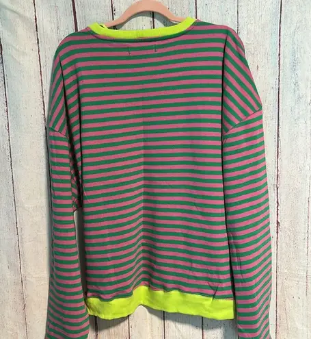 We The Free NWT  Classic Striped Oversized Crewneck