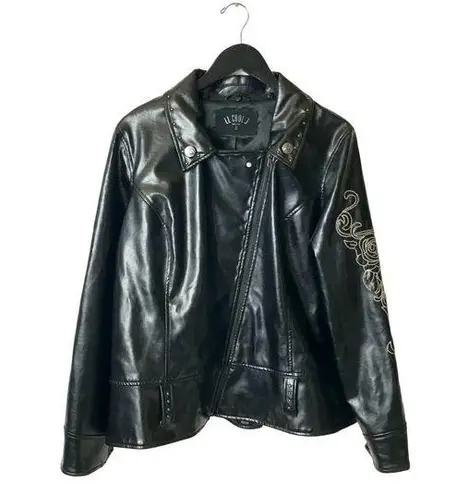 H.I.P. Y2K Vintage LL Cool J Jacket Rap Hop Rhinestones Classic Long Sleeve Faux 1X