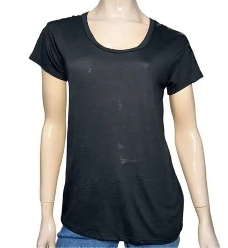 SR Style Reform Women’s Size S Black Stars on Shoulders Short Sleeve T