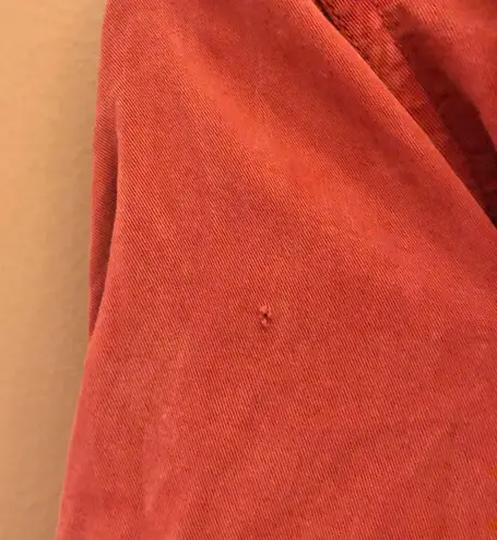 Pam & Gela Lace up Front Long sleeve Utility Dress Burnt orange XS/P