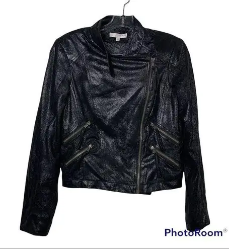 Lavender Brown black Zip up Jacket size small