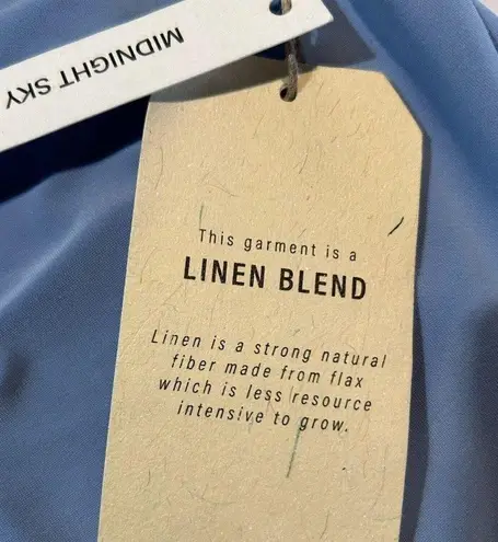 21 Saints Women Size XL Midnight Sky Blue Sleeveless with Keyhole Design Dress Size L