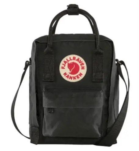 Fjallraven Kanken Sling Black Crossbody Bag with Handles Unisex