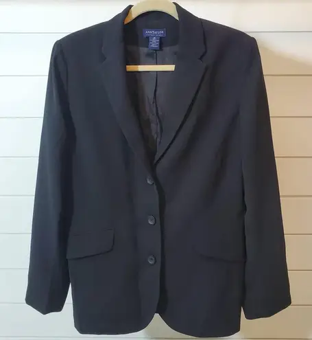 Ann Taylor black blazer, size 10, made in USA