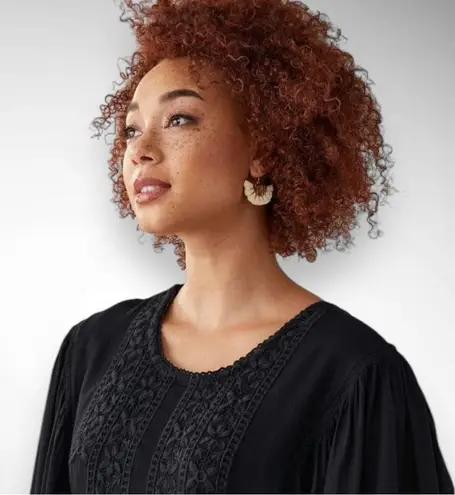 Charlie Paige Women's Black Boho Embroidered Dress Size Small | NWT