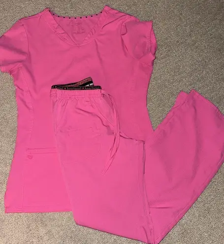 Pink Scrub Set Size XS