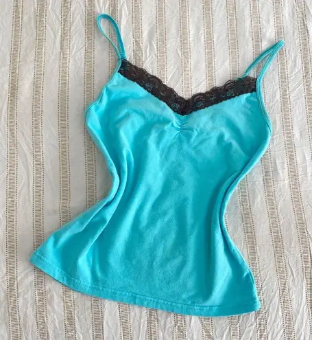 Baby Blue Cami Laced Y2k Top