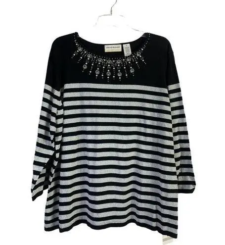 Alfred Dunner On The Red Carpet Black Top