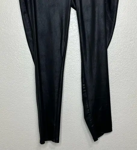 Seven7 Black Faux Leather Ultra High Rise Sculpting Leggings