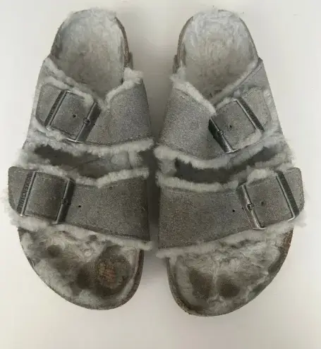 Birkenstock  Arizona Shearling Sandals size 38 - Image 1