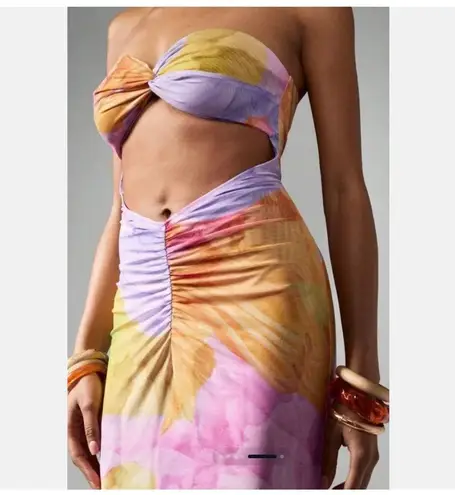 Missguided NWT Cut Out Dress Sz M Long Maxi Length Strapless Magnificent!