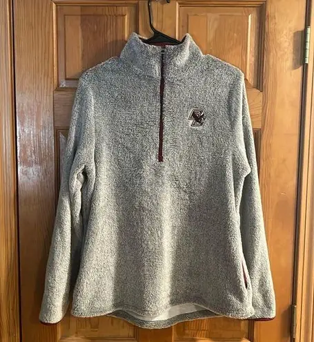 Colosseum  women’s Boston college quarter zip pull over fleece size small .