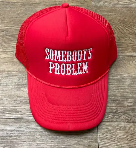 Somebody’s Problem Trucker Hat Red