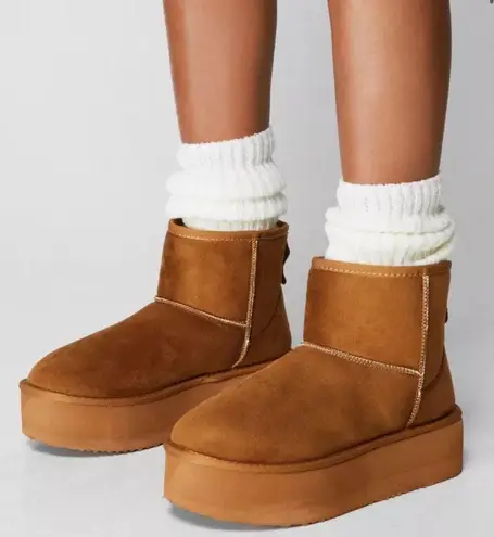 Nasty Gal Platform Mini Ankle Boots