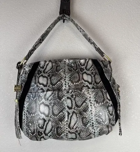 Aimee Kestenberg Tuscany Hobo Purse Shoulder Bag Suede Animal Print Leather