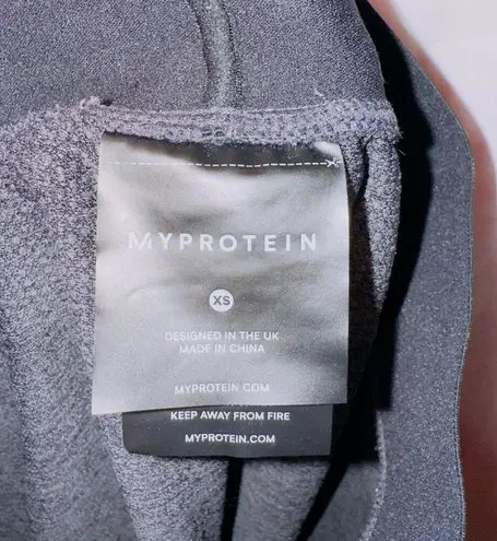 My Protein Gray Mid Rise Seamless Athletic Ankle Length Leggings size XS