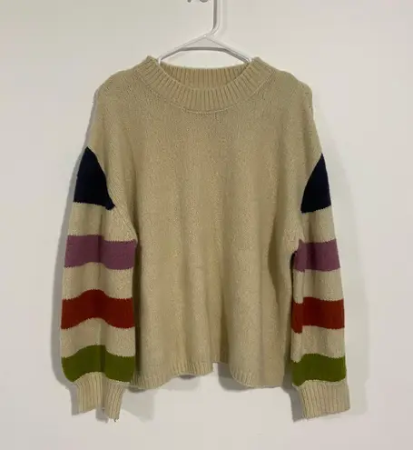 Lush Clothing Lush Striped Sleeve Sweater