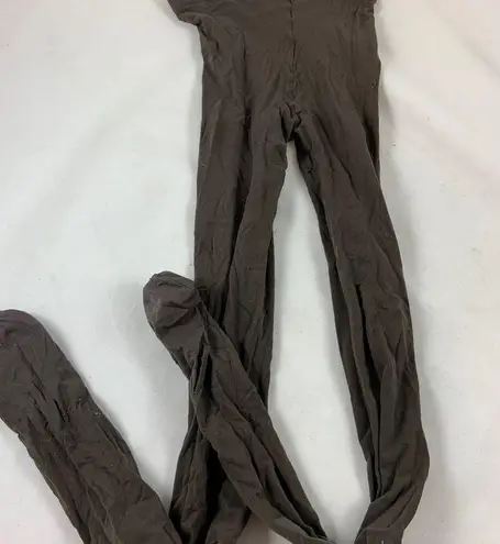 M/L Brown solid sleek panty hose