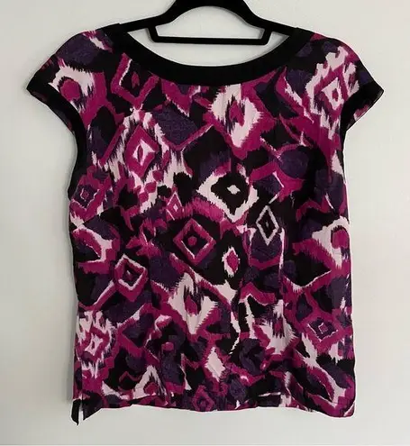 Bob Mackie Wearable Art Beautiful Abstract Colorful Top Size M