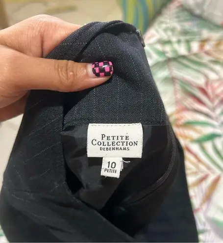 Striped work skirt, black pencil skirt, a line skirt, office skirt, skirt suit Size 6