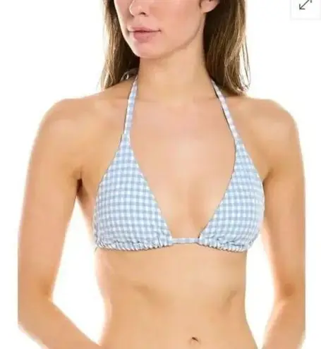 ANDIE NWT  Swim The String Top Bikini Top Textured Gingham Size Medium M NEW