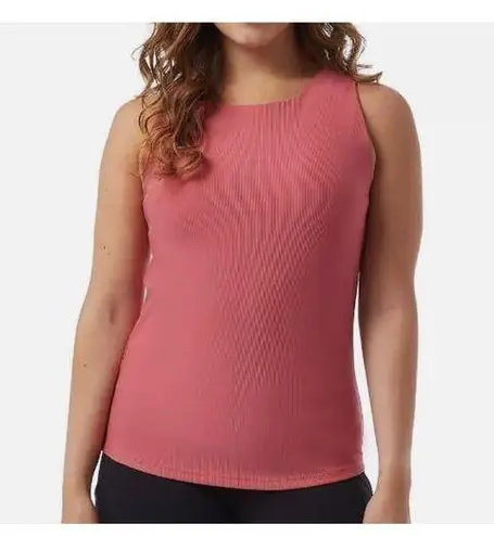 32 Degrees Heat 32 Degrees Women’s Cool Slate Rose Soft Ribbed Fabric Built-In-Bra Top