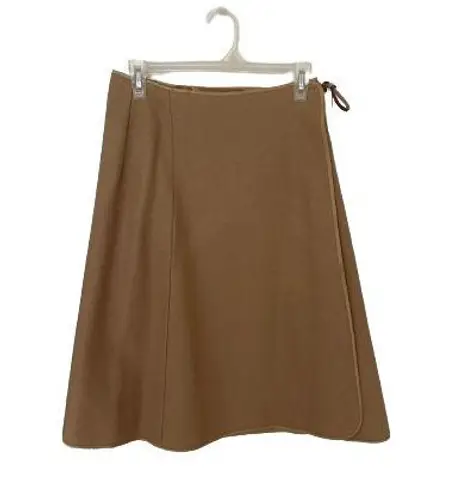New Woman’s Light Brown Wrap Skirt, Sz M/L (see measurements) Size M