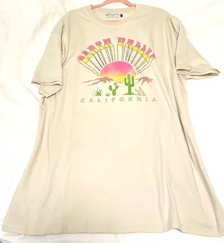 Girl Dangerous Mini T-Shirt Dress Death Valley Sun Graphic