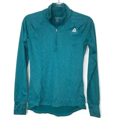 Reebok  | Teal Athletic Pullover 1/4 Zip Jacket XS