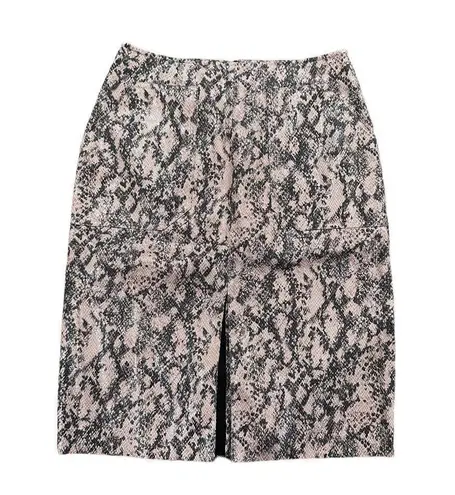 Moon River Pink snakeskin midi skirt