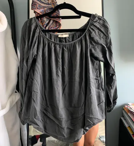 Flowy Open Shoulder Top Size M