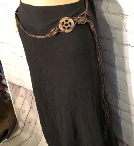 Laura Scott Belted Gypsy Boho Festival Skirt M