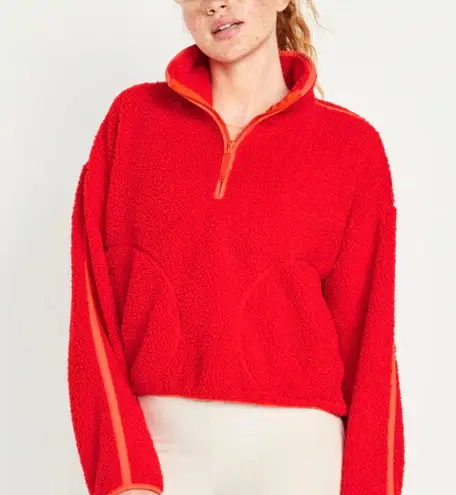 Old Navy Red Sherpa Fleece