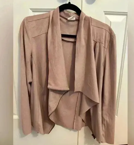 Mote Blush Pink Faux Suede Asymmetric Full