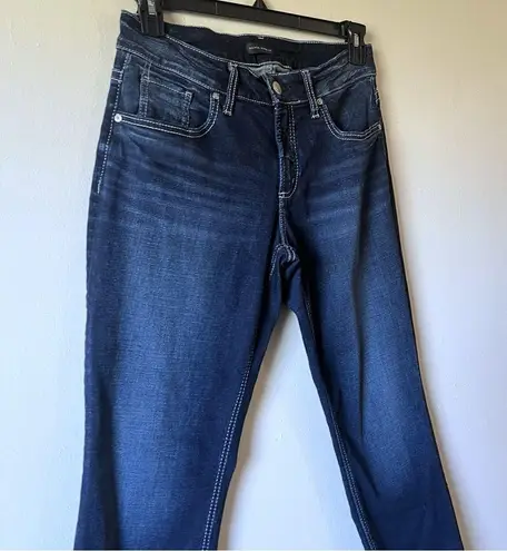 Silver Jeans  Womens Blue Boyfriend Mid Rise  Stretch Denim SZ 30 30X31