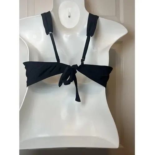 Time And Tru 3x Black Swim Holter Top