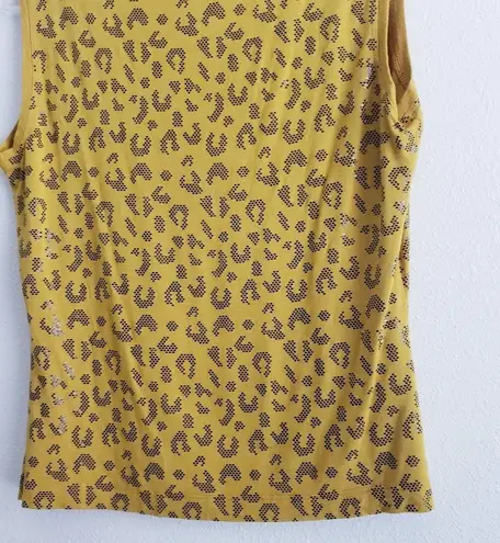 St. John 's Animal Print Sleeveless Blouse Top