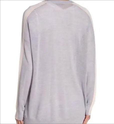 ATM Wool Schoolboy Cardigan Sweater Grey Button S