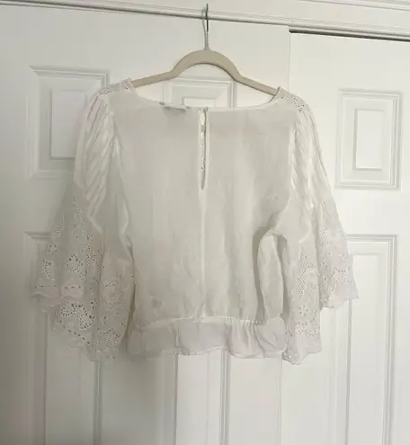 American Eagle Outfitters White Eyelet Top